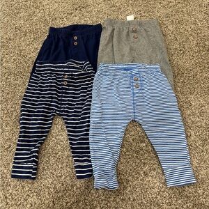 Carter's Navy, Gray, and Blue Striped Joggers Set